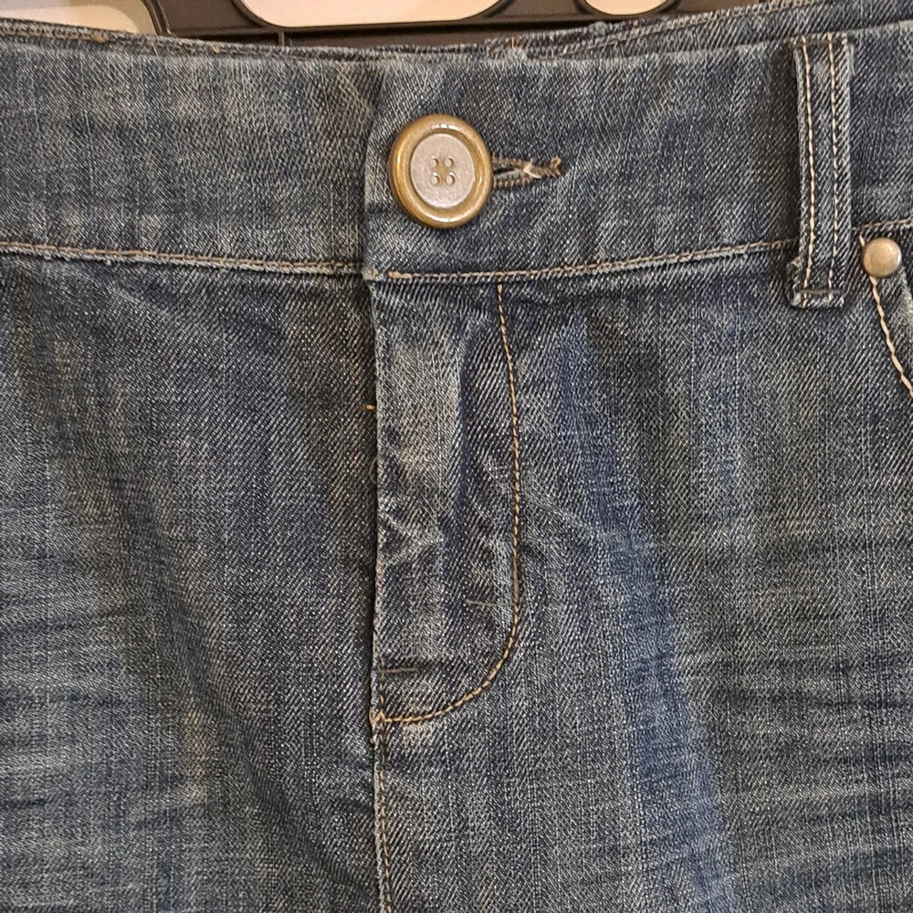 Level 99 Cotton Blend Blue Denim Skirt Misses(12 - 14) 31 Waist - Picture 5 of 7